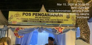 Apel Pengamanan Ops Ketupat Jaya 2026 Digelar di Pospam Masjid Istiqlal