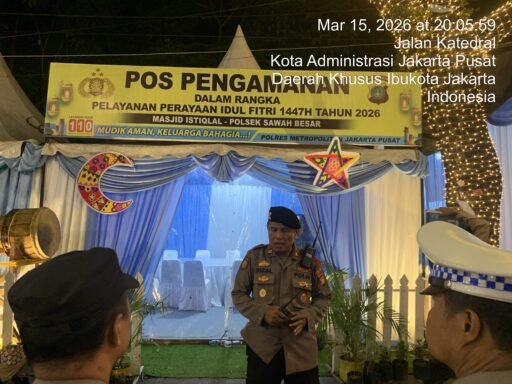 Apel Pengamanan Ops Ketupat Jaya 2026 Digelar di Pospam Masjid Istiqlal