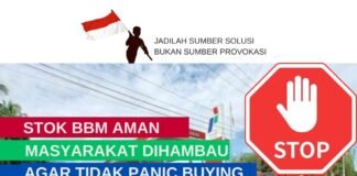 HIMBAUAN TOKOH PEMUDA MEMPAWAH: STOK BBM AMAN, JANGAN TERJEBAK PANIC BUYING