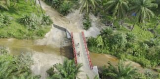 Kodim 0209/LB dan Yon Zipur I/DD Rampungkan Jembatan Modular di Aek Beringin