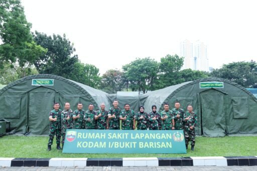 Pangdam I/BB Tinjau Simulasi Gelar Rumah Sakit Lapangan di Makodam I/BB