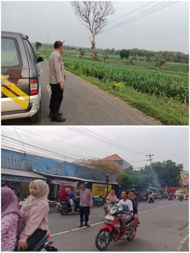 Personil Polsek Ngimbang Gelar Patroli Ngabuburit Menjelang Buka Puasa Guna Cegah Balap Liar