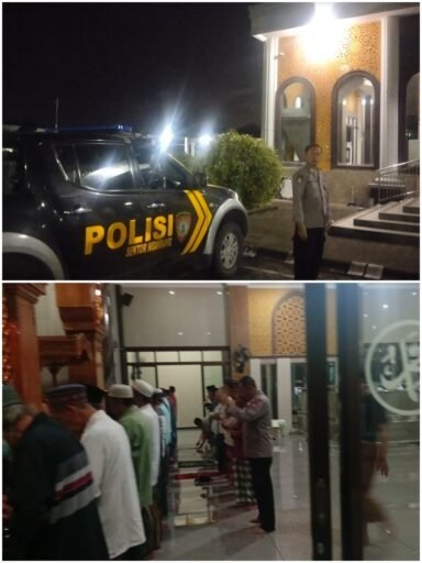 Polsek Ngimbang Gelar Patroli pengamanan Sholat Subuh Guna Cegah 3C Menjelang Ramadhan