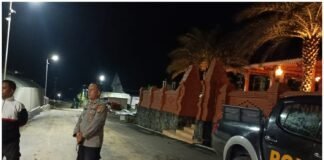 Demi Cegah 4C Dan Hitam – Hitam Polsek Ngimbang Gelar Patroli Blue Light Pada Ramadhan 1447 H