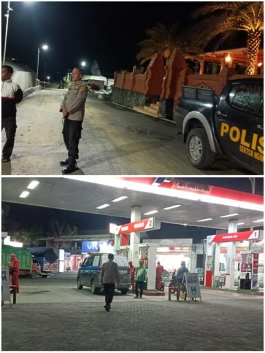 Demi Cegah 4C Dan Hitam – Hitam Polsek Ngimbang Gelar Patroli Blue Light Pada Ramadhan 1447 H