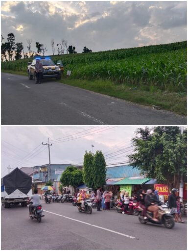 Personil Polsek Ngimbang Gelar Patroli Ngabuburit Menjelang Buka Puasa Guna Cegah Balap Liar