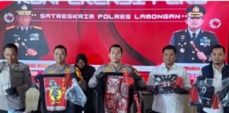 Polres Lamongan Tetapkan Sembilan Tersangka Pelaku Pengeroyokan Tiga Masih DPO