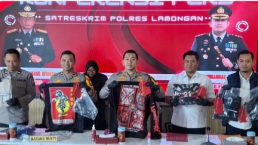 Polres Lamongan Tetapkan Sembilan Tersangka Pelaku Pengeroyokan Tiga Masih DPO