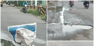 Bayang – Bayang Maut Jalan Berlubang PU Bina Marga Propinsi Jawa Timur Terkesan Tutup Mata