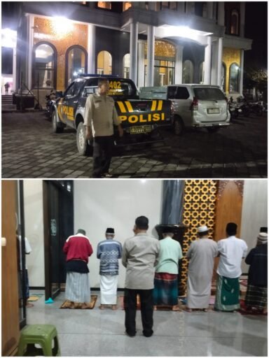 Polsek Ngimbang Gelar Patroli pengamanan Sholat Subuh Guna Cegah 3C Menjelang Ramadhan