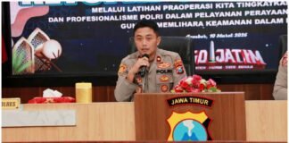 Polres Jember Gelar Latpraops Ketupat Semeru, Siapkan Pengamanan Lebaran 2026