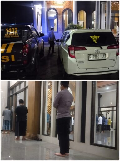 Personil Polsek Ngimbang Gelar Patroli pengamanan Sholat Taraweh Guna Cegah Kriminalitas