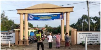 Polsek Ngimbang Gelar Patroli pengamanan Saat Sholat IED Menjelang Hari Raya Idul Fitri 1447 H