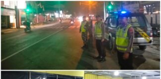 Polsek Ngimbang Gelar Patroli Blue Light Harkamtibmas Sinergitas Takbir Keliling di Wil Ngimbang