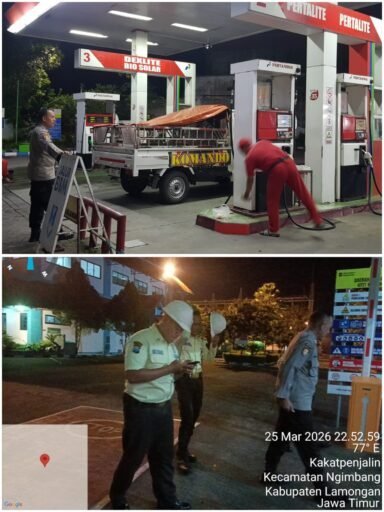 Personil Polsek Ngimbang Gelar Patroli Obvit Guna Cegah Kriminalitas Di Daerah Rawan