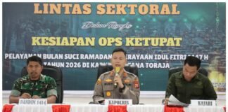 Rakor Lintas Sektoral, Bentuk Kesiapan Pengamanan Idul Fitri 1447 Hijriah di Tana Toraja