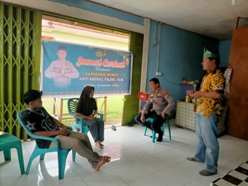 Polsek Bunut Gelar Jumat Curhat, Ajak Masyarakat Jaga Kamtibmas Jelang Ramadhan