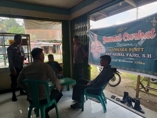 Ciptakan Kamtibmas Kondusif Ramadhan, Polsek Bunut Gelar “Jumat Curhat” dan Cooling System