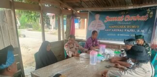 Gelar Jumat Curhat, Kapolsek Bunut Perkuat Cooling System Pasca Ramadhan dan Cegah Karhutla