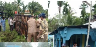 Progres Di Hari Kedua Polres Meranti Bersama Warga Bagun Jembatan Merah Putih Akses Antar Desa Makin Terbuka