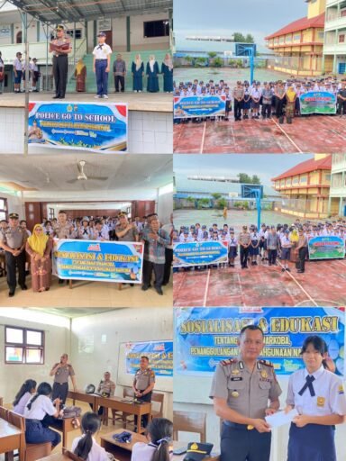 Polres Kepulauan Meranti Gencarkan “Police Goes To School”, Tekan Penyalahgunaan Narkoba di Kalangan Pelajar