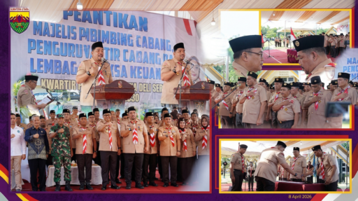 Ketua Kwarda Sumut Lantik Bupati Deli Serdang sebagai Mabicab, Tegaskan Komitmen Sukseskan Jambore Daerah XI