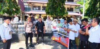 Hearing Pemuda Sasak Soal IPAL dan CSR Aston Inn Mataram, Polsek Sandubaya Lakukan Pengamanan