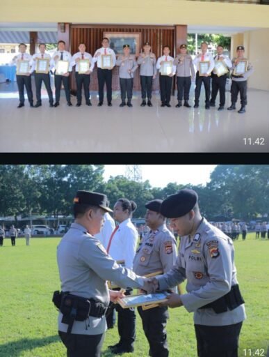 Personel Berprestasi Diberi Penghargaan Oleh Kapolda NTB Pada Hari Kesadaran Nasional