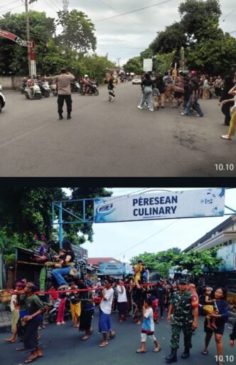 Tradisi budaya Monggok Praje Diamankan Polsek Mataram, Arus Lalu Lintas Lancar