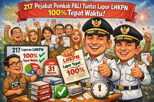 217 Pejabat Pemkab PALI Tuntas Lapor LHKPN, Kepatuhan dan Ketepatan Waktu Capai 100 Persen