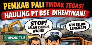 Pemkab PALI Tindak Tegas, Dishub Hentikan Aktivitas Hauling PT BSE di Simpang Tais
