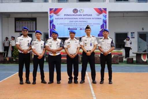 TIGA PERWAKILAN RUTAN KELAS I PALEMBANG DIKUKUHKAN DALAM SATOPATNAL, PERKUAT PENGAWASAN INTERNAL