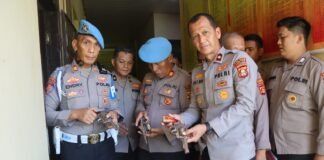 Polres Ogan Ilir Laksanakan Pengecekan Senjata Api Dinas, Pastikan Tertib Administrasi dan Kesiapan Personel