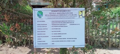 Kejati Sumsel Usut Dugaan Penyimpangan Proyek Jalan Kecamatan Tanah Abang Pali.