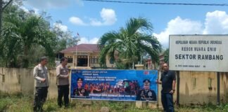 Polres Muara Enim Pasang Banner “Jangan Lelah Untuk Berbuat Baik”,Ajak Personel dan Masyarakat Tebar Kebaikan