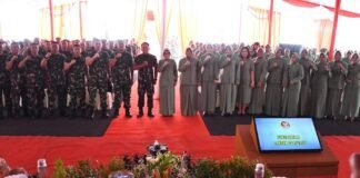 Pesan Tegas dan Kepedulian Sosial Warnai Kunker Danrem 044/Gapo di Muara Enim