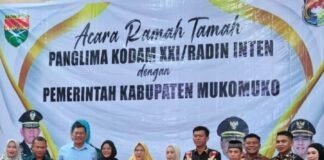 *Pangdam XXI/Radin Inten Kunjungi Mukomuko, Kokohkan Sinergi untuk Kemajuan Bersama*