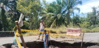 AKSES PALI-MUBA LUMPUH TOTAL: GORONG-GORONG DI DESA PRABUMENANG AMBRUK AKIBAT HUJAN DERAS