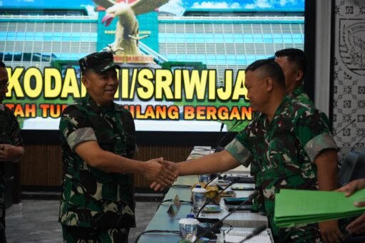 Optimalkan Kinerja Organisasi, Kodam II/Sriwijaya Terima Kunjungan Tim Implementasi Doktrin Srenaad