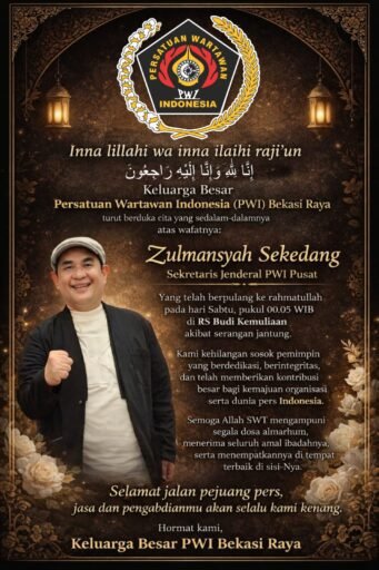 Keluarga Besar PWI Berduka: Sekjen PWI Pusat Zulmansyah Sekedang Tutup Usia