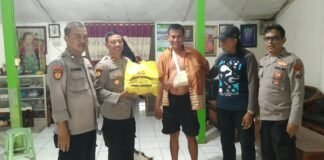 Polsek Ngimbang Gelar Mitigasi dan Silaturahmi Ke Anggota Polri Yang Mengalami Sakit