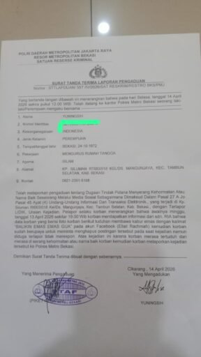 Pinjam Rp1.000.000 Juta, Malah Difoto Pakai Emas Palsu dan Dicemarkan di Medsos