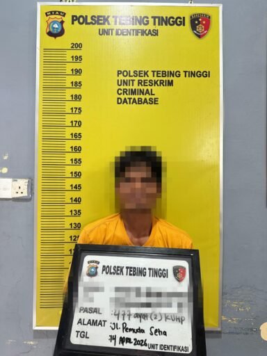 Reskrim Polsek Tebing Tinggi Amankan Pelaku Pencurian di Ruko Jalan Tanjung Harapan