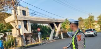 Pagi Padat, Polisi Hadir di Titik Rawan: Strong Point Polres Muara Enim Bikin Lalu Lintas Lebih Aman