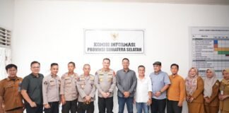 Perkuat Keterbukaan Informasi Publik, Polda Sumsel Sambangi Komisi Informasi Provinsi