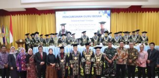 Kapoksahli Pangdam II/Swj Hadiri Sidang Khusus Senat Terbuka Pengukuhan Guru Besar Polsri