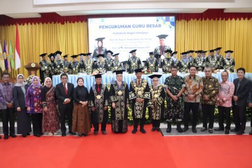 Kapoksahli Pangdam II/Swj Hadiri Sidang Khusus Senat Terbuka Pengukuhan Guru Besar Polsri