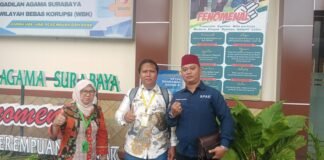 Sidang berjalan,fakta tertahan sengketa waris putra budiman guncang kridibilitas pengadilan Agama surabaya.