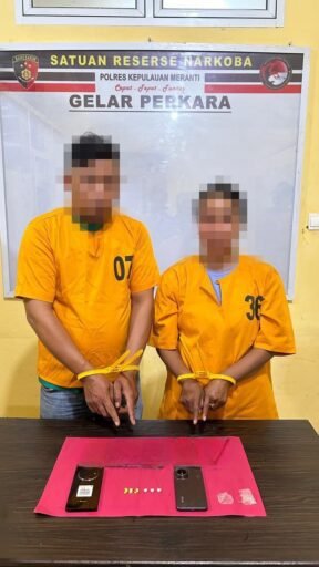Pasutri Diringkus Sat Resnarkoba Polres Kep Meranti, Diduga Jadi Pengedar Ekstasi*