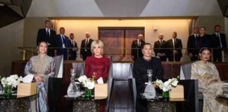 *TRH Princesses Lalla Khadija, Lalla Meryem, & Lalla Hasnaa, Joined by Brigitte Macron*